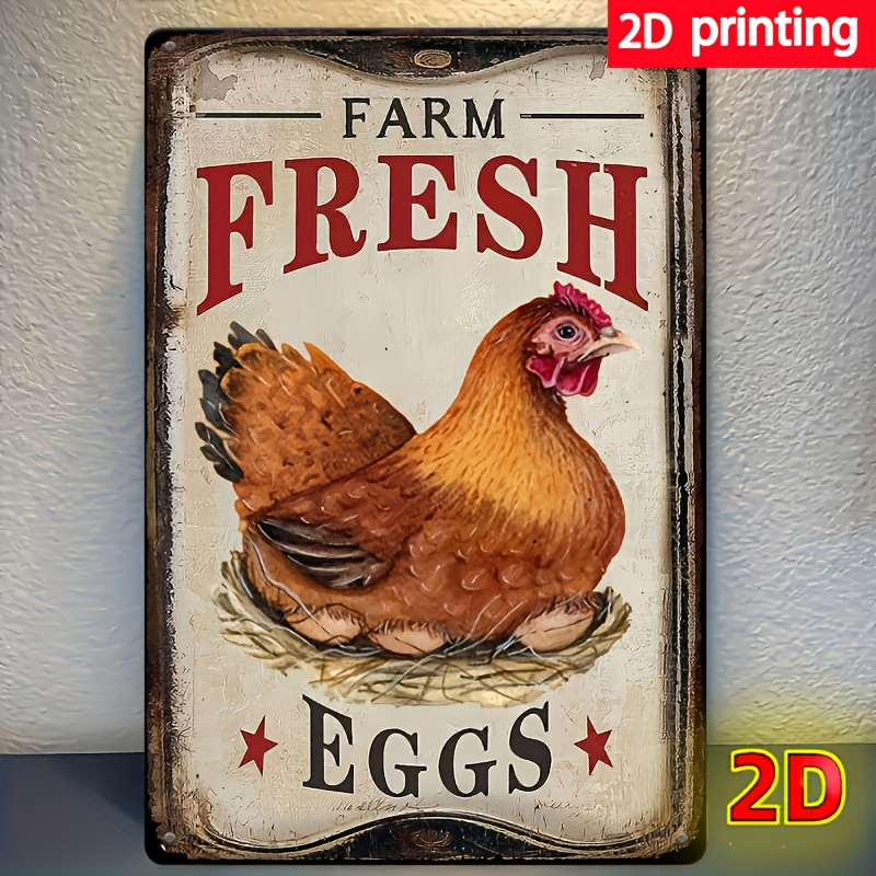 [ Farm Fresh Eggs Sign] Rustic - đánh giá và giá Home Bar Cafe