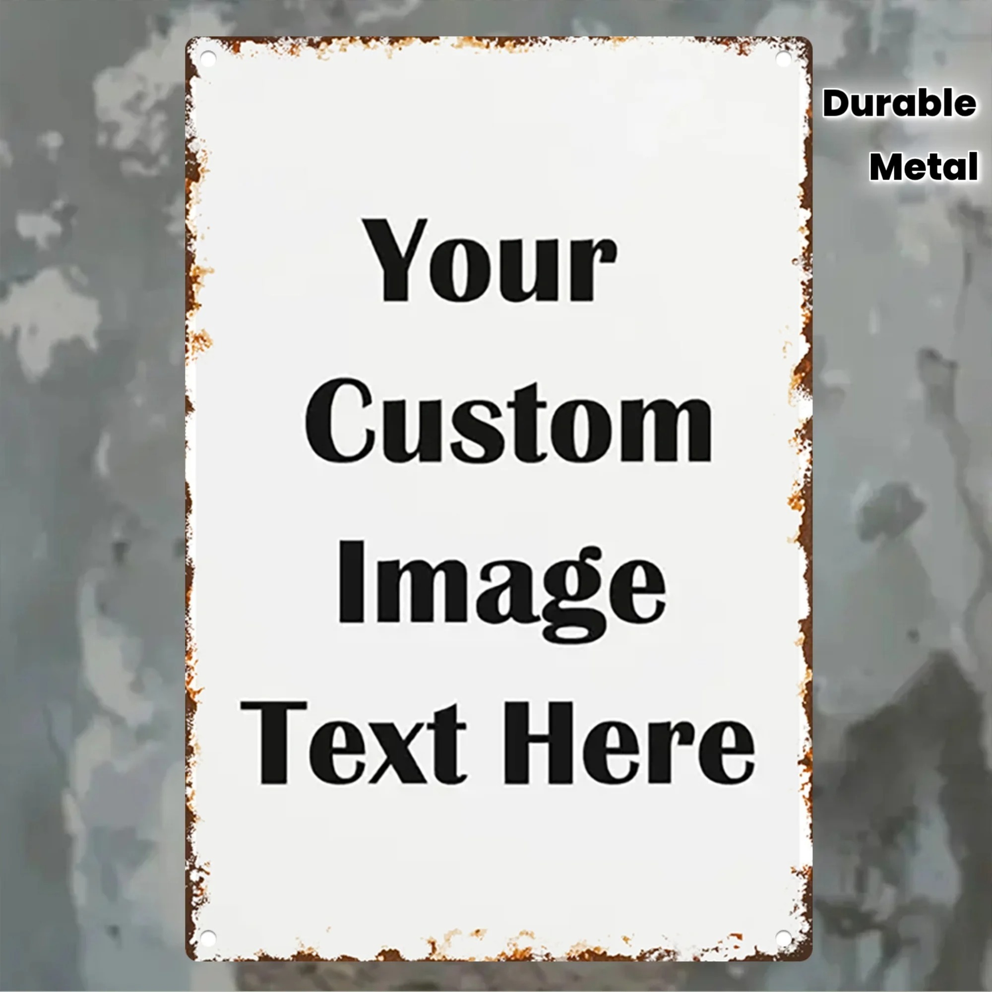 Custom Photo & Text Tin Sign - - đánh giá và giá Home Bar Accessories