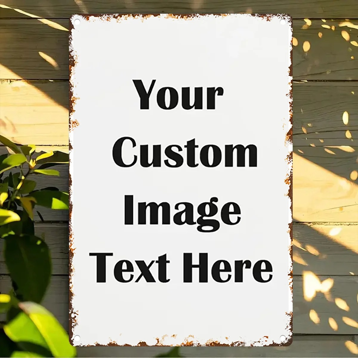 Custom Photo & Text Tin Sign - - đánh giá và giá Home Bar Accessories