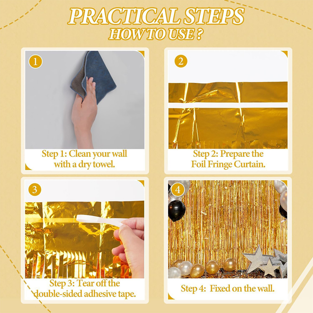 2Pack Gold Metallic Foil Tinse - đánh giá và giá Home Bargains