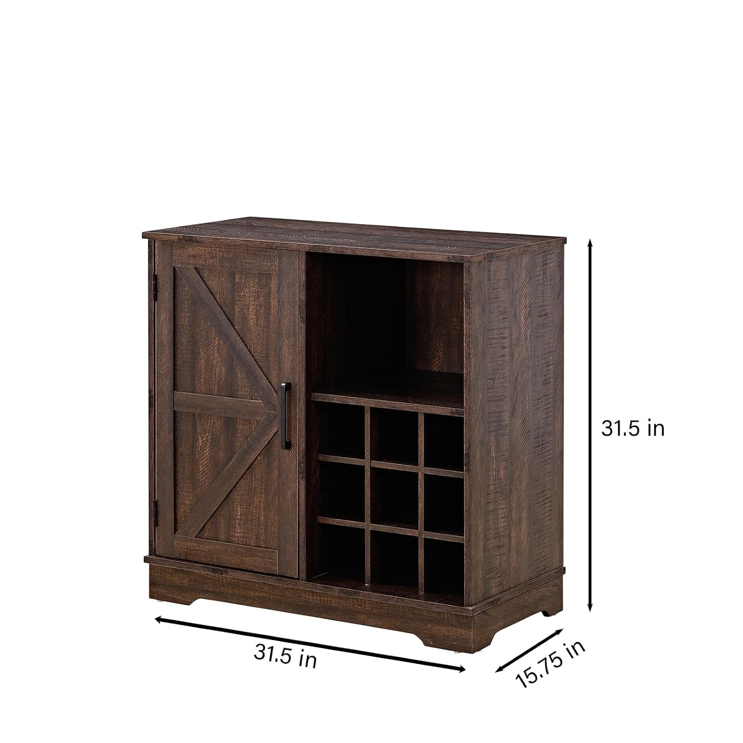 Farmhouse Bar Cabinet Wine Rac - đánh giá và giá Home Bar Shelf