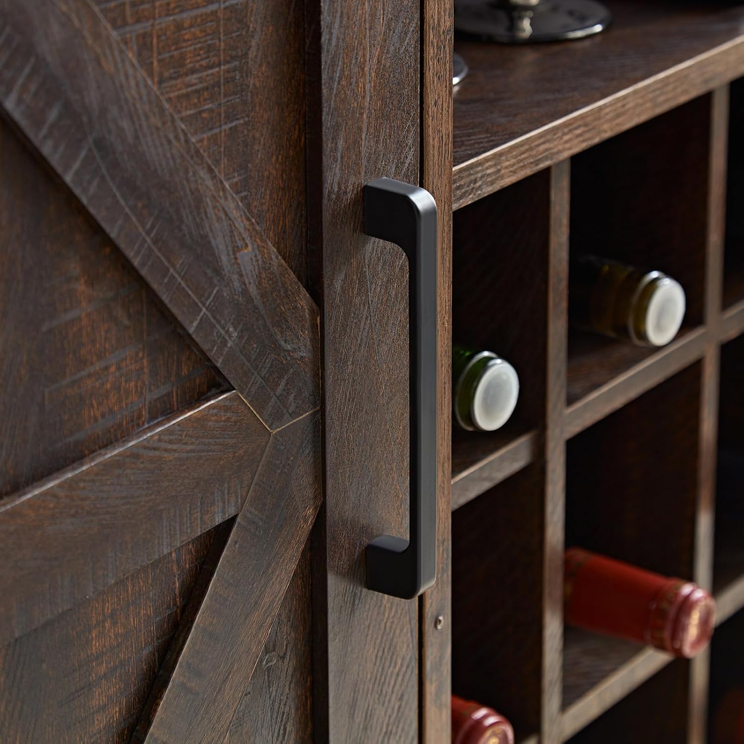Farmhouse Bar Cabinet Wine Rac - đánh giá và giá Home Bar Shelf