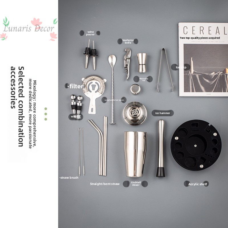 Complete Bartending Tools Kit  - đánh giá và giá Boston Shaker Set
