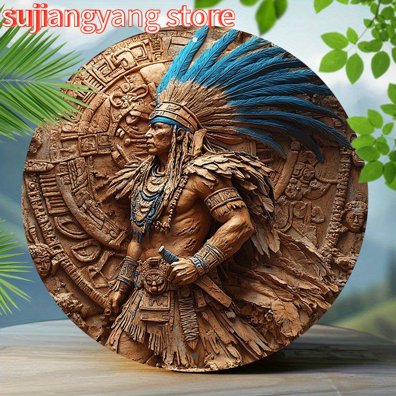 1pc Aztec Warrior 8-Inch Round - đánh giá và giá Home Bar Cafe