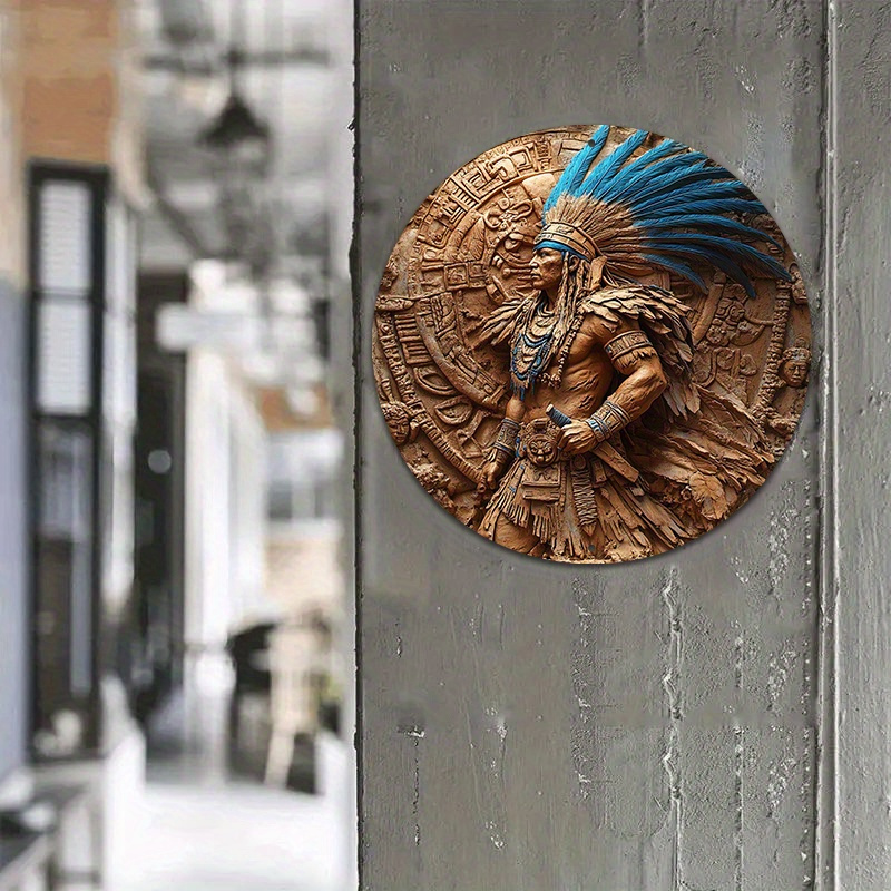 1pc Aztec Warrior 8-Inch Round - đánh giá và giá Home Bar Cafe