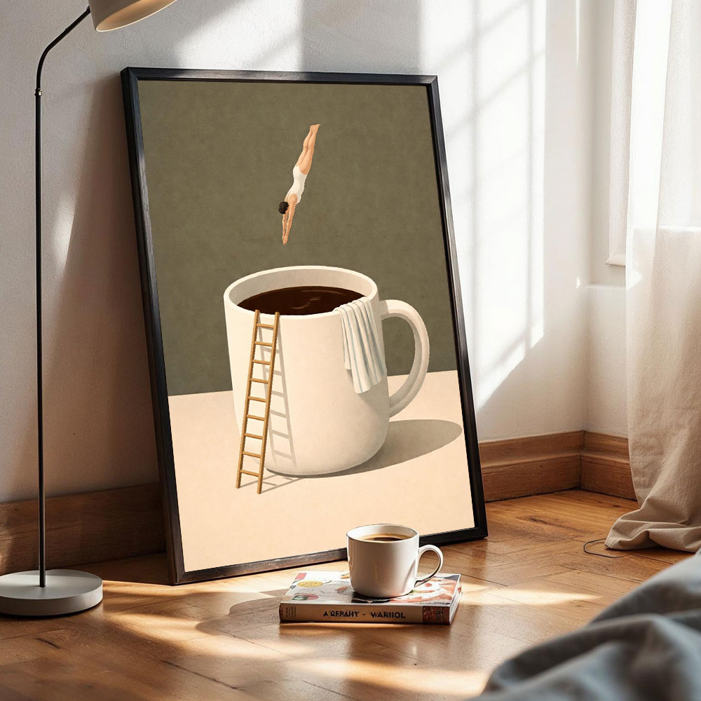 1pc frameless Coffee Adventure - đánh giá và giá Home Bar And Coffee