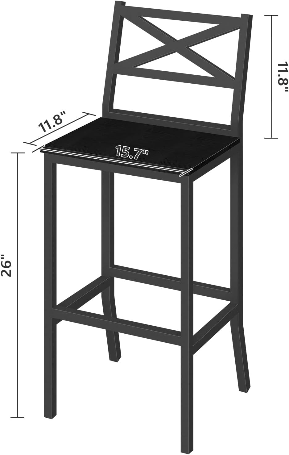Bar Stools, Set of 2 Bar Chair - đánh giá và giá Home Bar And Counter
