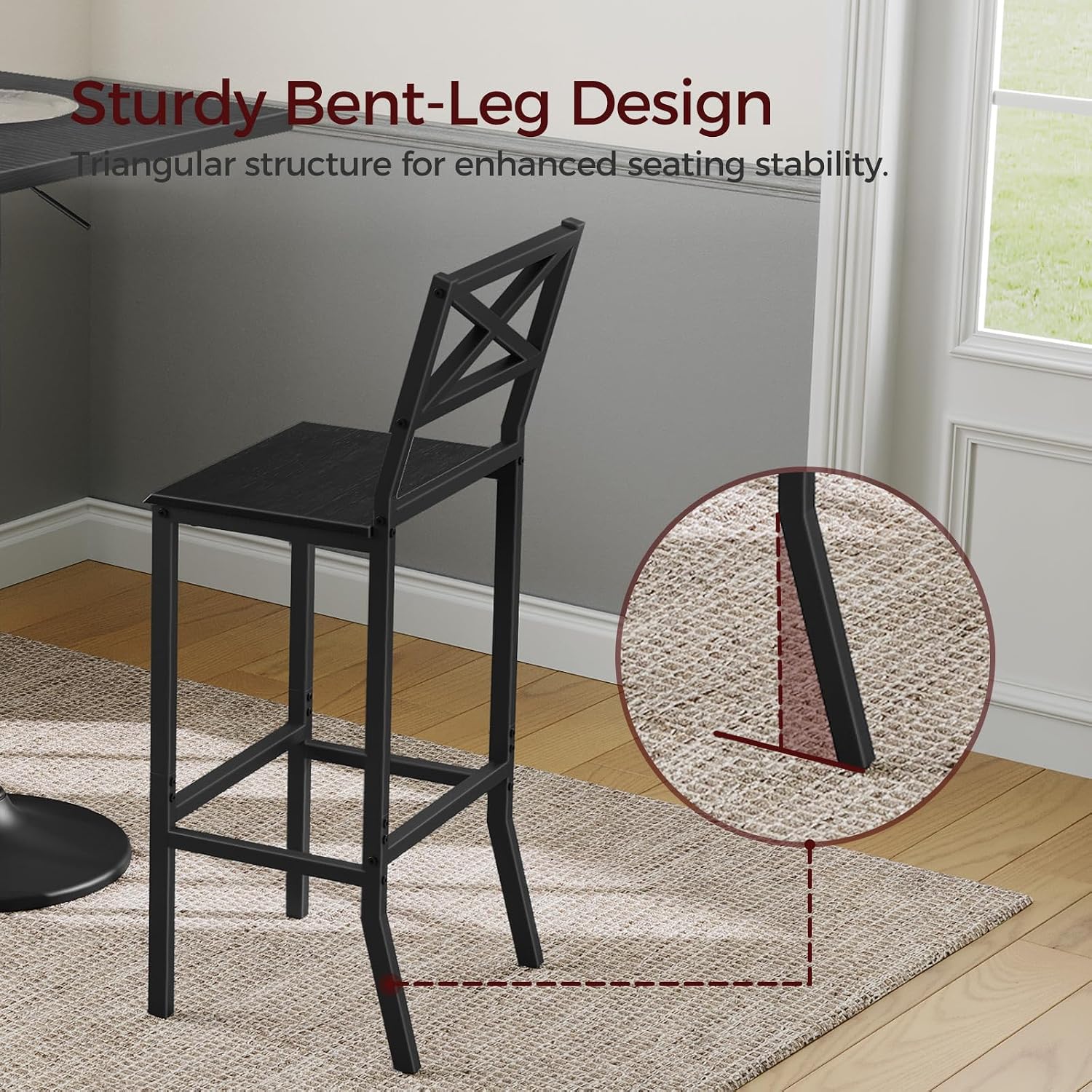 Bar Stools, Set of 2 Bar Chair - đánh giá và giá Home Bar And Counter