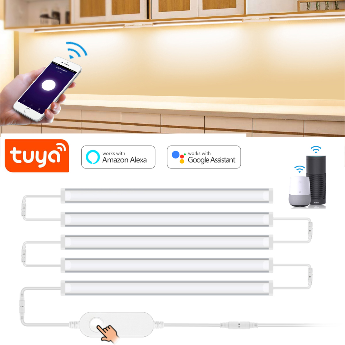 1-5 Pcs Kitchen Tuya Smart LED - đánh giá và giá Home Bargains
