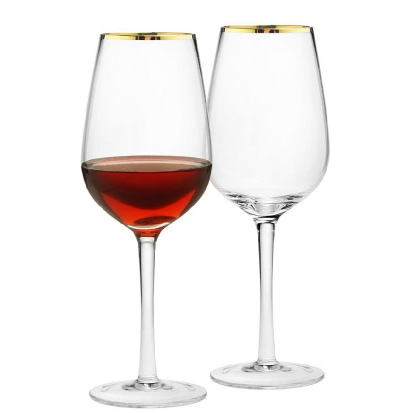 Gold Rimmed Highball Glass Red - đánh giá và giá Highball Glass Set
