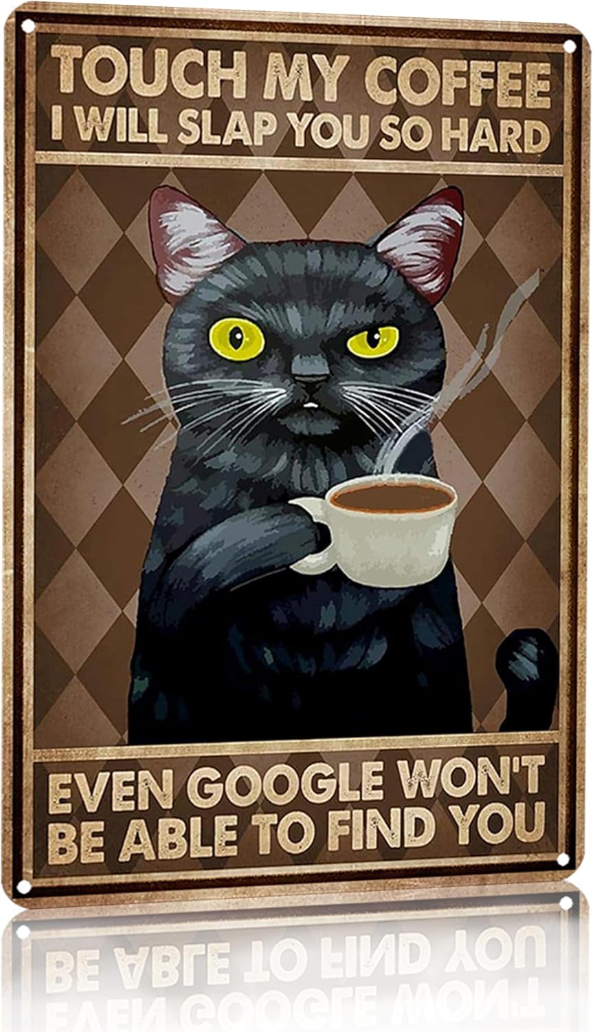 Funny Black Cat My Coffee I Wi - đánh giá và giá Home Bar And Coffee