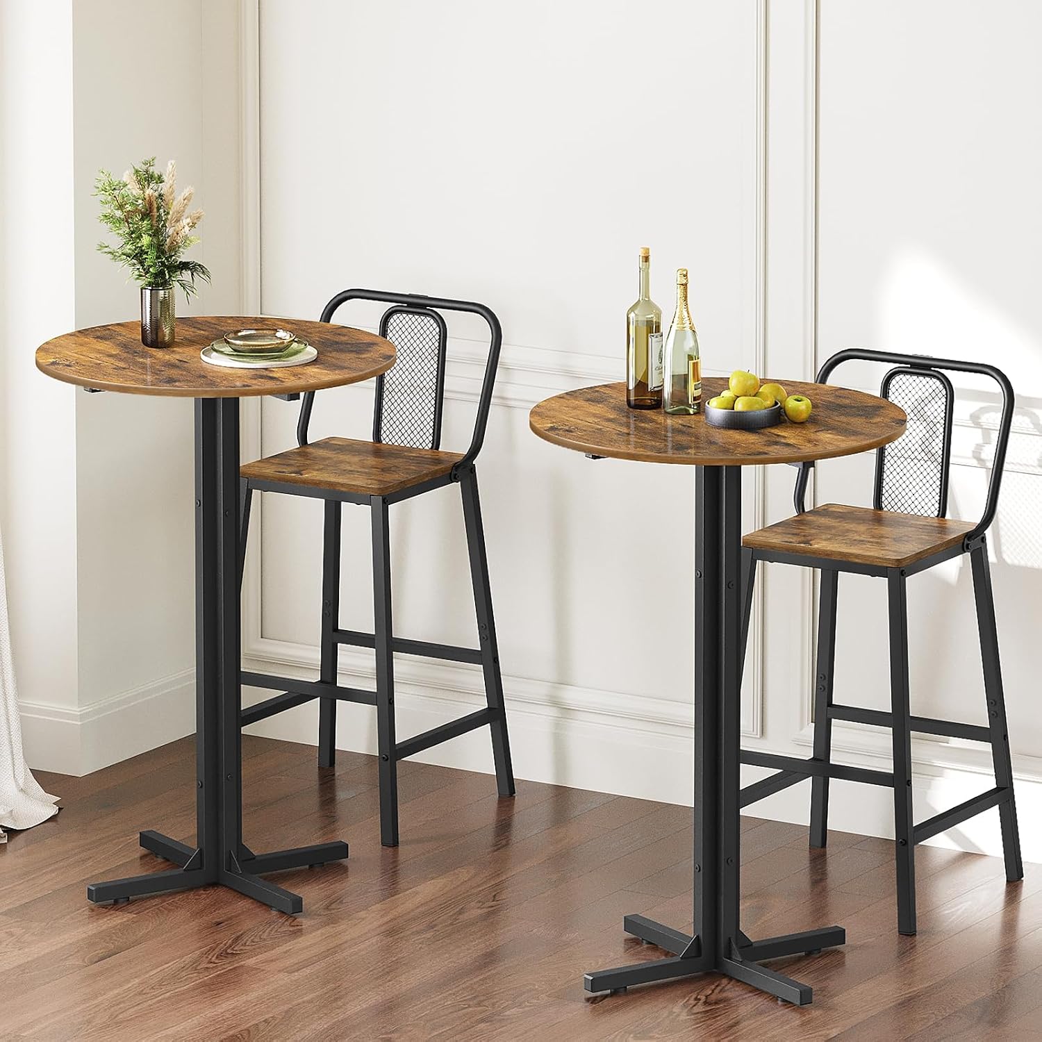 Round Bar Table Set of 2, Coun - đánh giá và giá Home Bar And Counter