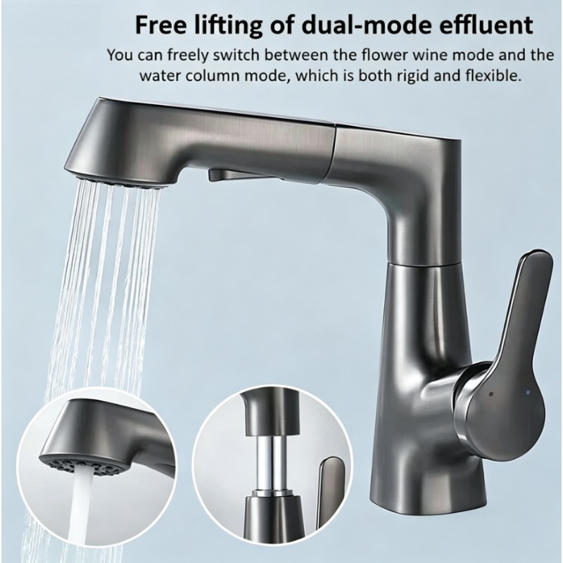 Pull-out faucet in bathroom, h - đánh giá và giá Home Bar Sink