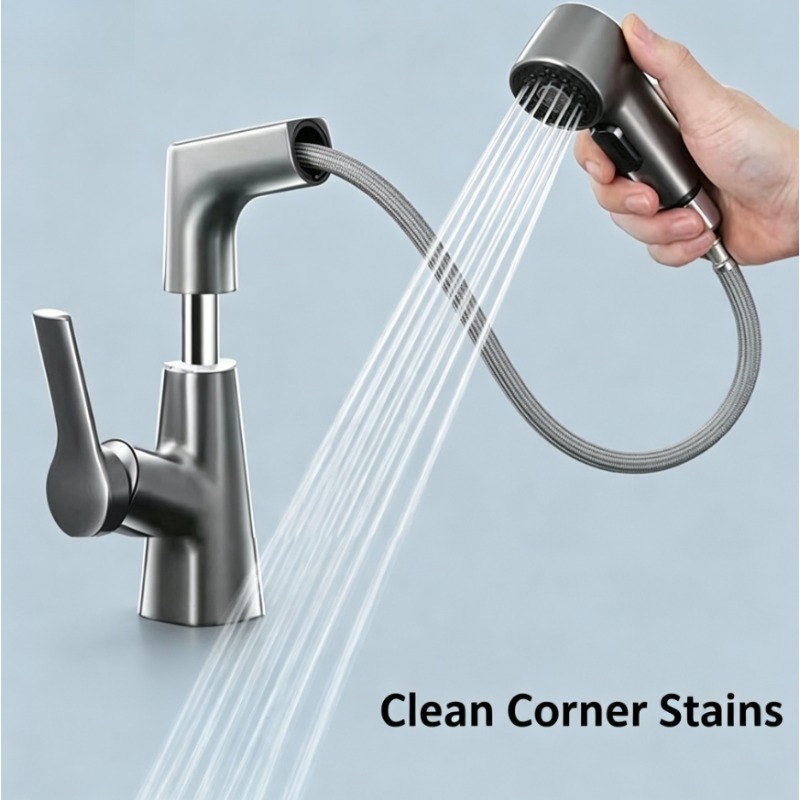 Pull-out faucet in bathroom, h - đánh giá và giá Home Bar Sink