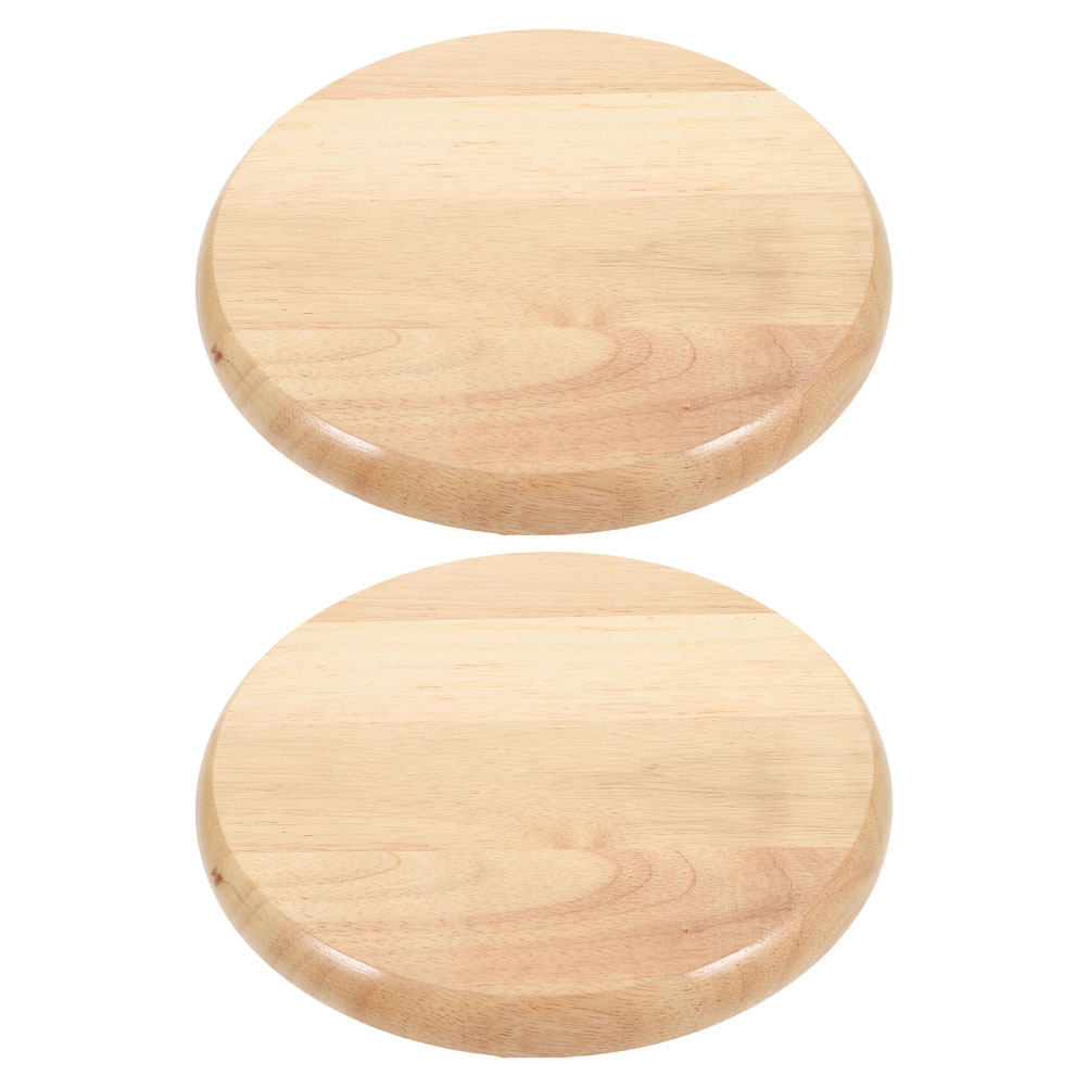 2Pcs Round Solid Wood Stool Se - đánh giá và giá Home Bar Stools