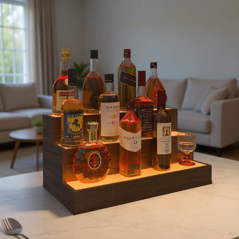 Home Bar LED Bottle Display Sh - đánh giá và giá Home Bar Shelf