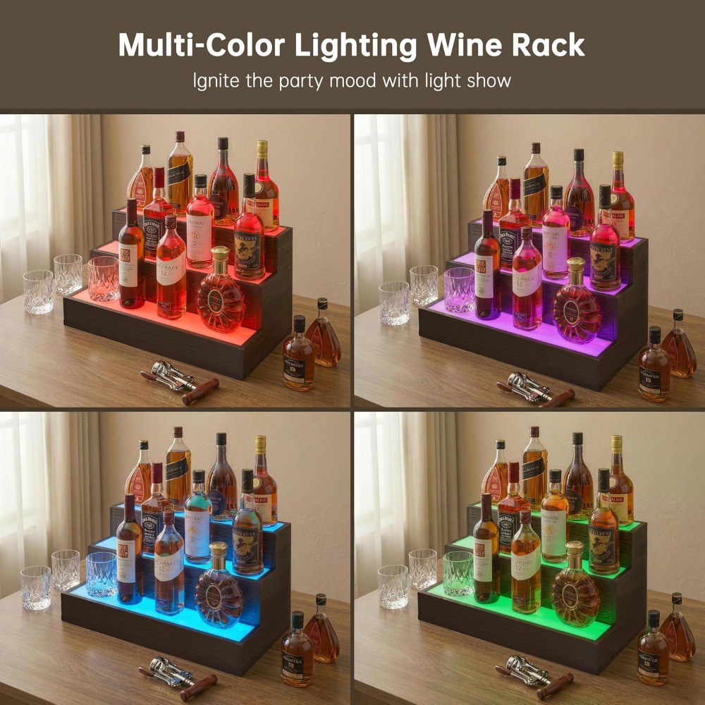 Home Bar LED Bottle Display Sh - đánh giá và giá Home Bar Shelf