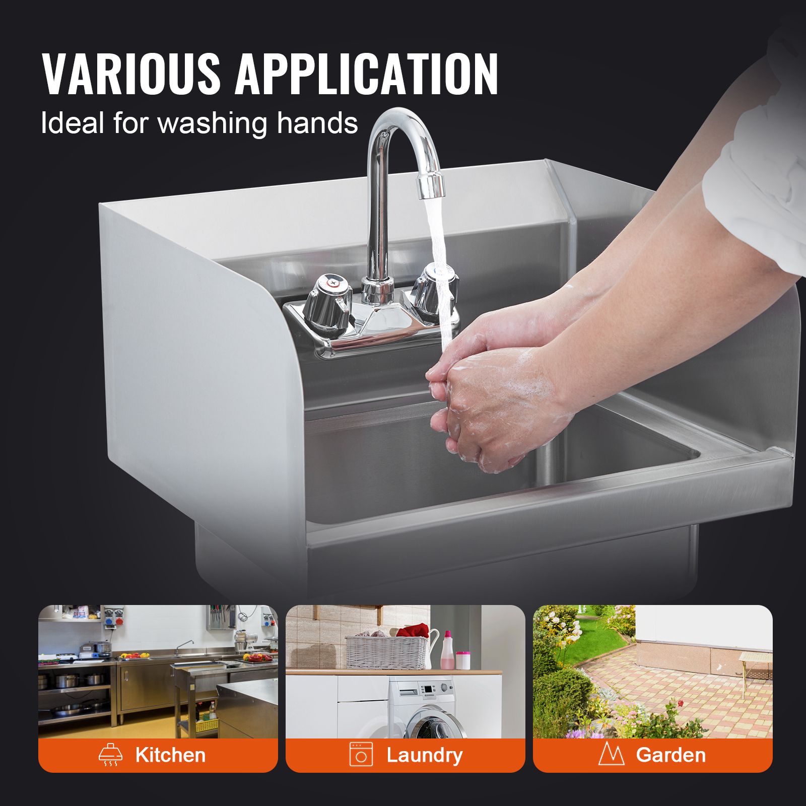 Commercial Hand Sink with Fauc - đánh giá và giá Home Bar Sink