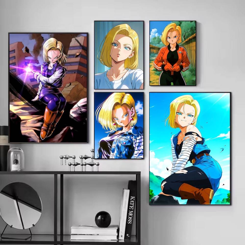 Anime DRAGON BALL Android 18 p - đánh giá và giá Home Bar Android