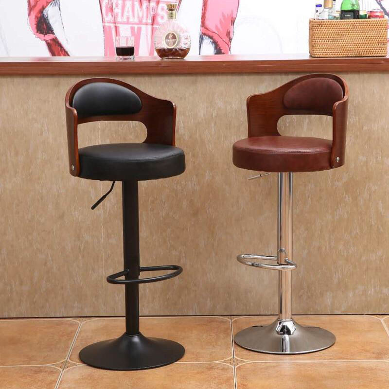Premium solid wood backrest ba - đánh giá và giá Home Bar Stools