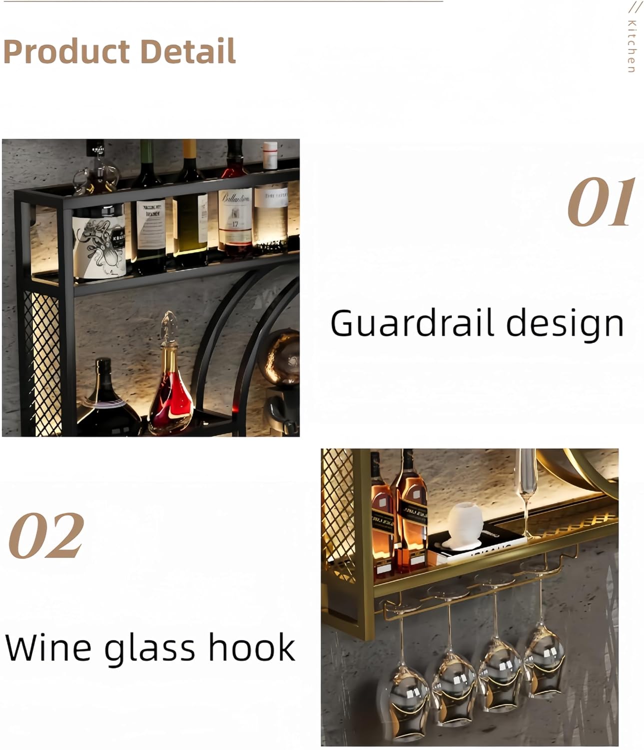 Black Metal Wall Mounted Wine  - đánh giá và giá Home Bar Shelf