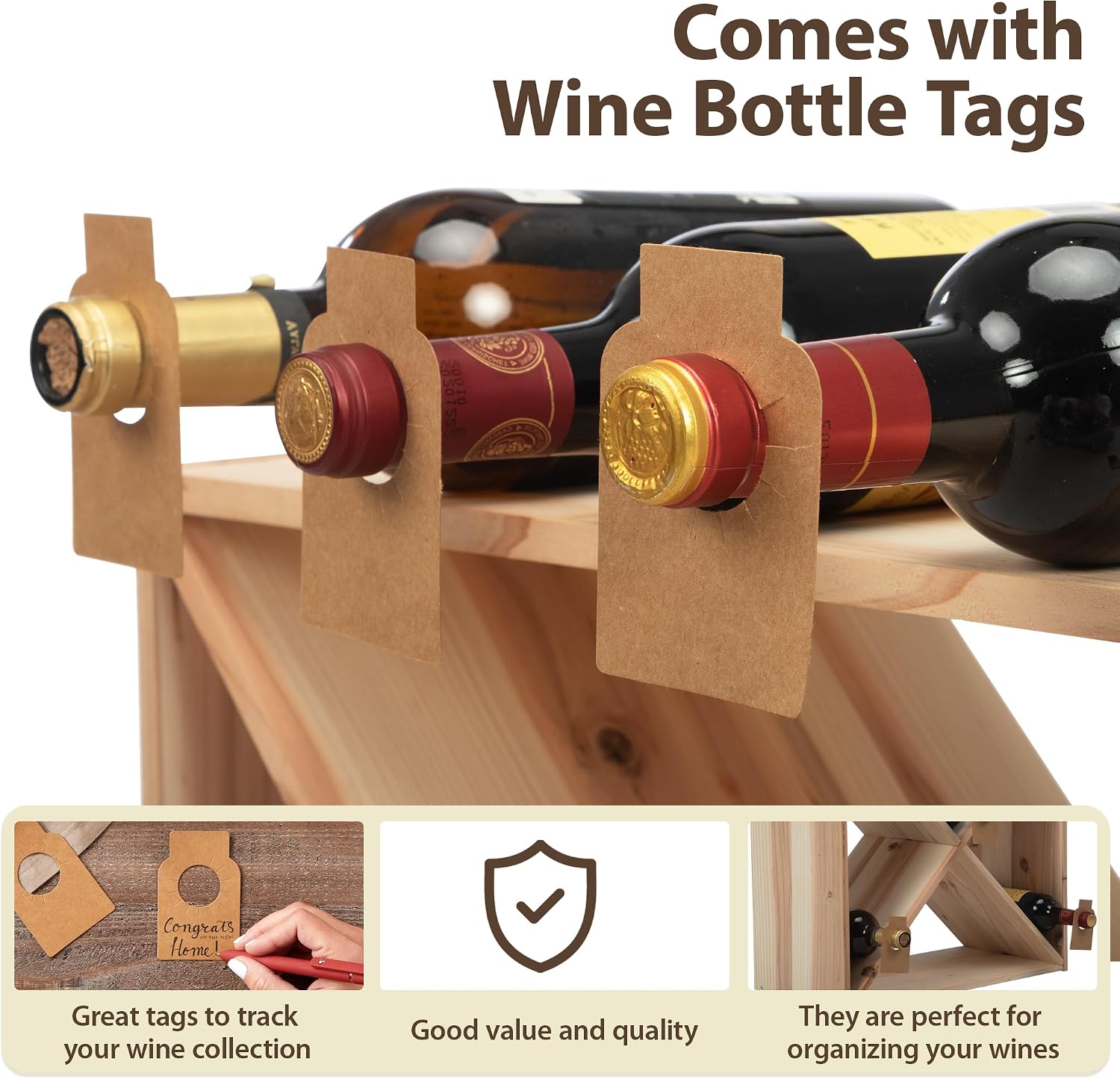 96 Bottle Wine Rack Countertop - đánh giá và giá Home Bar Shelf