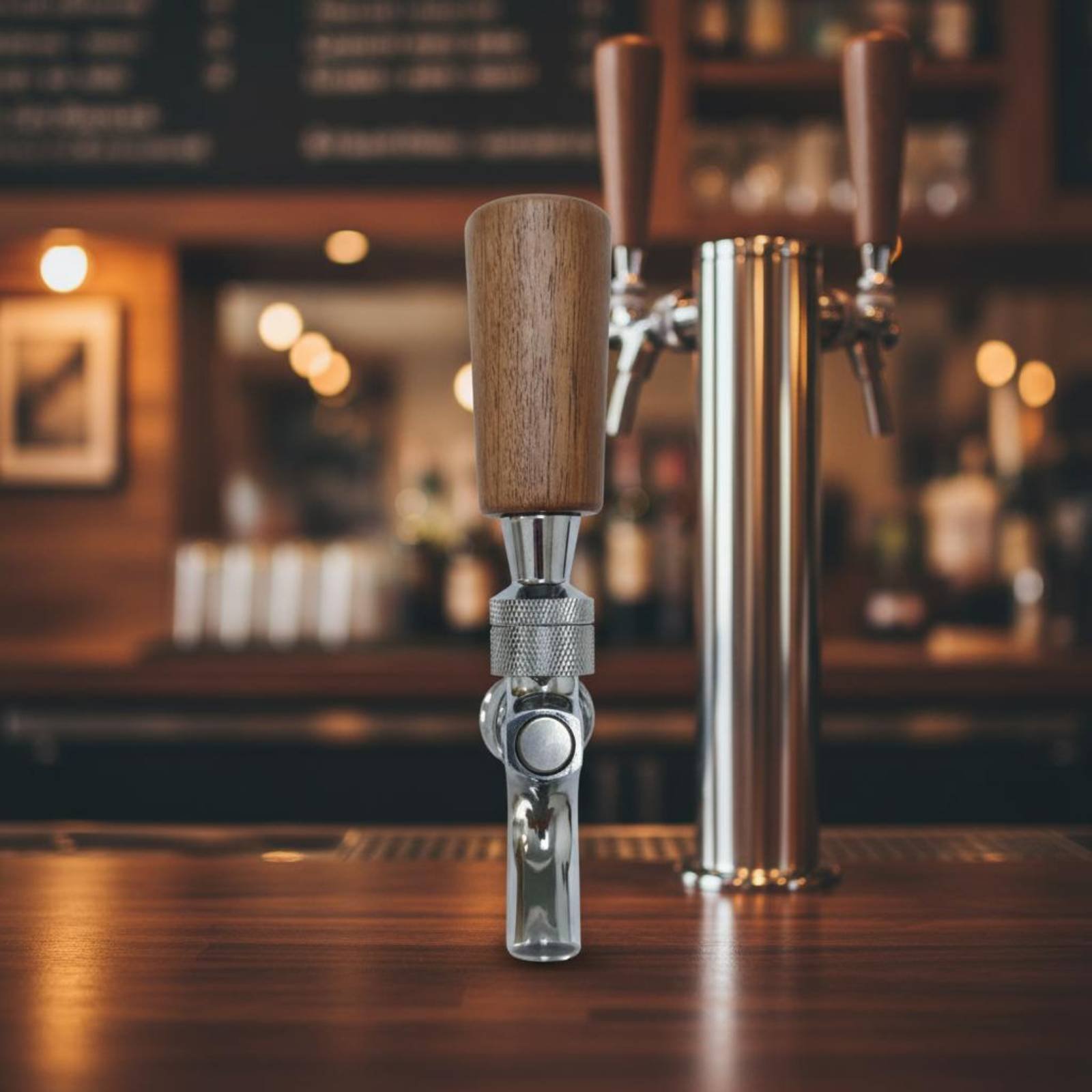 Short Wooden Beer Handle Solid - đánh giá và giá Home Bar Accessories