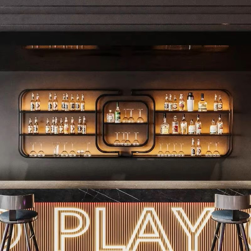 Simple Wrought Iron Wine Rack  - đánh giá và giá Home Bar And Counter
