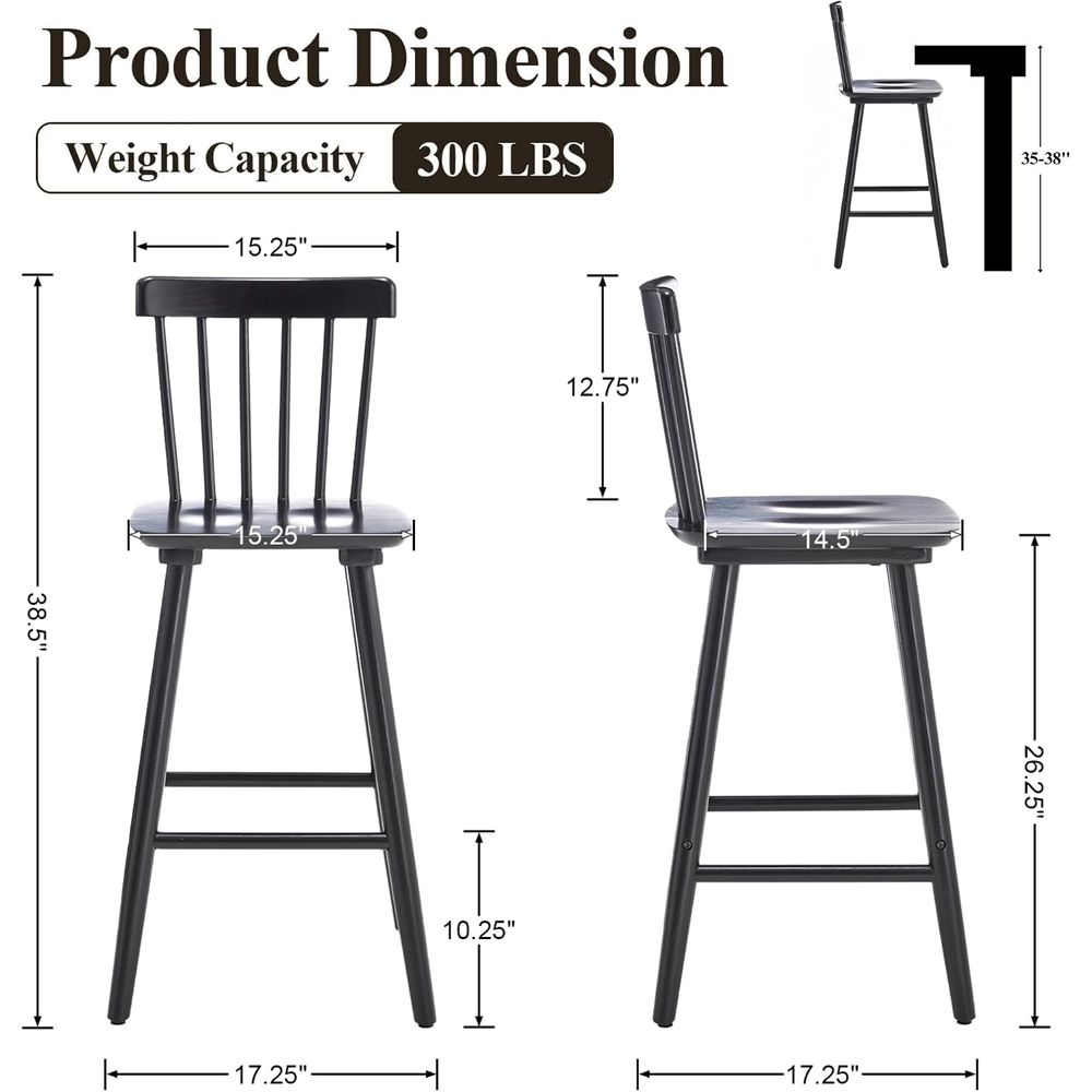 Set of 4, 26 Counter Height Wo - đánh giá và giá Home Bar Stools